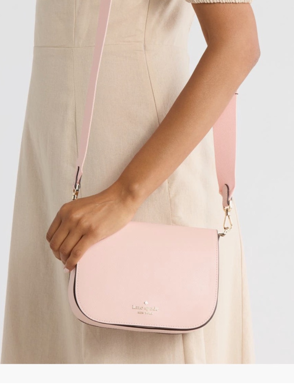 Pink Kate Spade Saddle Bag